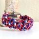 Armband_Paracord_Rood Wit Blauw